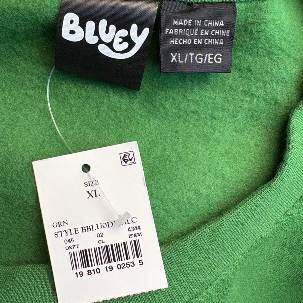 NWT Bluey Jingle Bell Christmas Holiday Sweatshirt Ugly Sweater Party Mens Sz XL - Picture 4 of 6